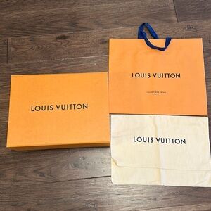 Louis Vuitton Orange Box and Bag Set